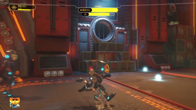 Wejście dla Clanka - w prawym górnym rogu złoże Raritarium. - Ratchet & Clank: Planeta Quartu - solucja, opis przejścia, wszystkie zadania - Ratchet & Clank - poradnik do gry