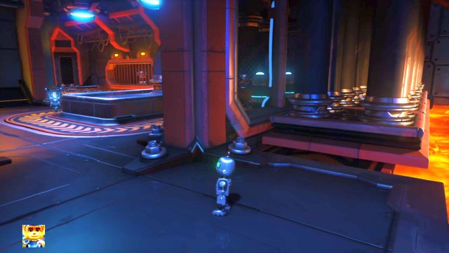 Poczekaj, aż robot zasili pierwszą cewkę... - Ratchet & Clank: Planeta Quartu - solucja, opis przejścia, wszystkie zadania - Ratchet & Clank - poradnik do gry