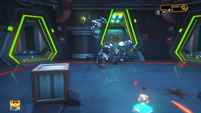 Wykorzystaj bomby, by zniszczyć roboty... - Ratchet & Clank: Planeta Quartu - solucja, opis przejścia, wszystkie zadania - Ratchet & Clank - poradnik do gry