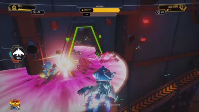 Pomieszczenie ze sklepem. - Ratchet & Clank: Planeta Quartu - solucja, opis przejścia, wszystkie zadania - Ratchet & Clank - poradnik do gry