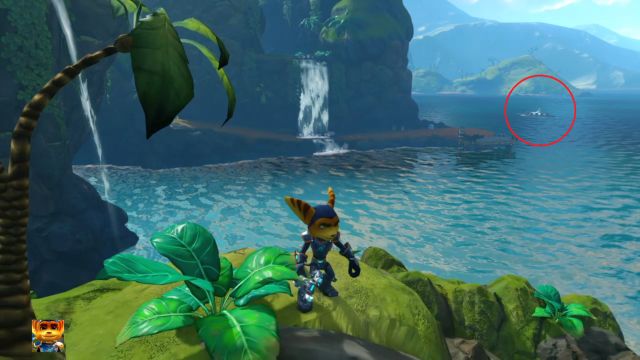 A tutaj zaznaczona została wyspa z Raritarium. - Ratchet & Clank: Planeta Pokitaru - solucja, opis przejścia, wszystkie zadania - Ratchet & Clank - poradnik do gry