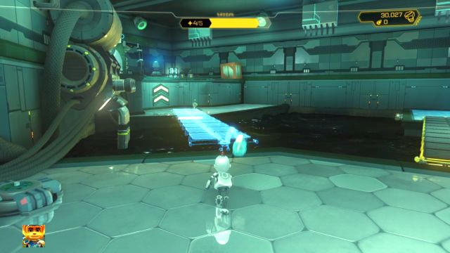 Na zdjęciu widoczna kładka numer dwa. - Ratchet & Clank: Deplanetiser - solucja, opis przejścia, wszystkie zadania - Ratchet & Clank - poradnik do gry