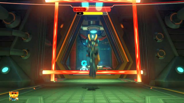 Przez tą pułapkę łatwiej jest przeskoczyć, niż przejść. - Ratchet & Clank: Deplanetiser - solucja, opis przejścia, wszystkie zadania - Ratchet & Clank - poradnik do gry