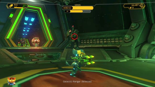 Nie pozwól wrogom aktywować panelu z pułapką. - Ratchet & Clank: Deplanetiser, powrót - solucja, opis przejścia, zadania - Ratchet & Clank - poradnik do gry