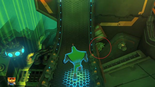 Lokalizacja Raritarium przy magnetycznej ścianie. - Ratchet & Clank: Deplanetiser, powrót - solucja, opis przejścia, zadania - Ratchet & Clank - poradnik do gry