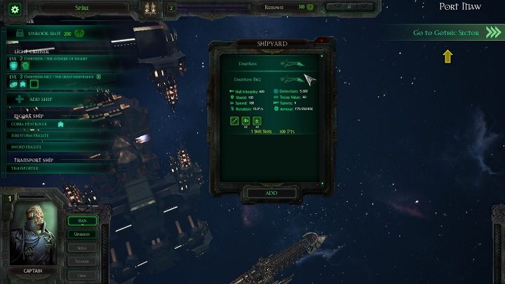 Rozbudowując flotę możesz wybrać jednostkę z listy dostępnej dla każdej klasy - Warsztat | Porady Battlefleet Gothic Armada - Battlefleet Gothic: Armada - poradnik do gry