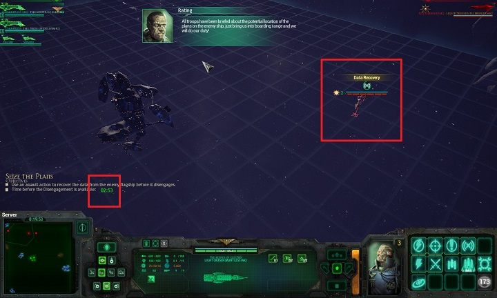 Gra ułatwi ci lekko zadanie poprzez ujawnienie położenia kluczowego okrętu tuż po rozpoczęciu misji - Rozdział I - The Hand of Darkness | Kampania w Battlefleet Gothic Armada - Battlefleet Gothic: Armada - poradnik do gry