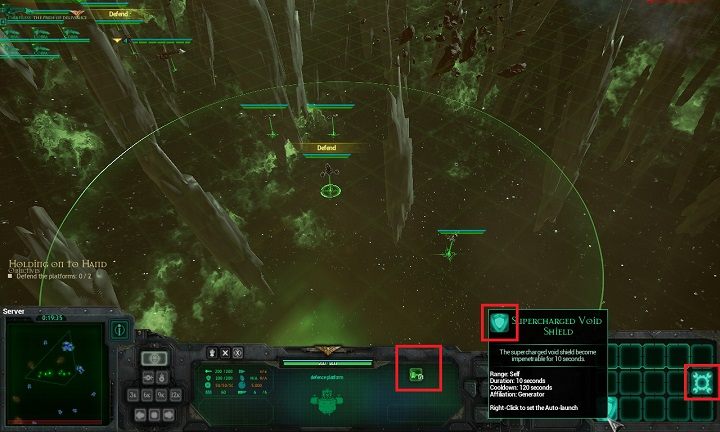 Stacje wyposażone są w małe działka, które nie zrobią krzywdy większym okrętom, ale dobrze poradzą sobie z jednostkami wsparcia - Rozdział I - The Hand of Darkness | Kampania w Battlefleet Gothic Armada - Battlefleet Gothic: Armada - poradnik do gry