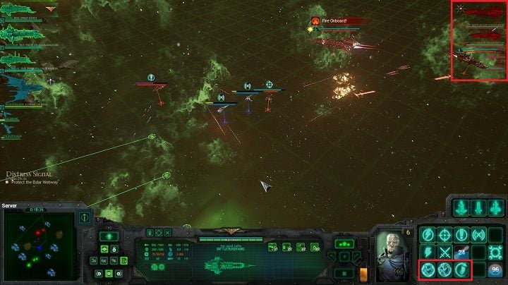 Zwróć uwagę na sytuacje widoczną na powyższym obrazku - Rozdział IV - 12th Black Crusade | Kampania w Battlefleet Gothic Armada - Battlefleet Gothic: Armada - poradnik do gry