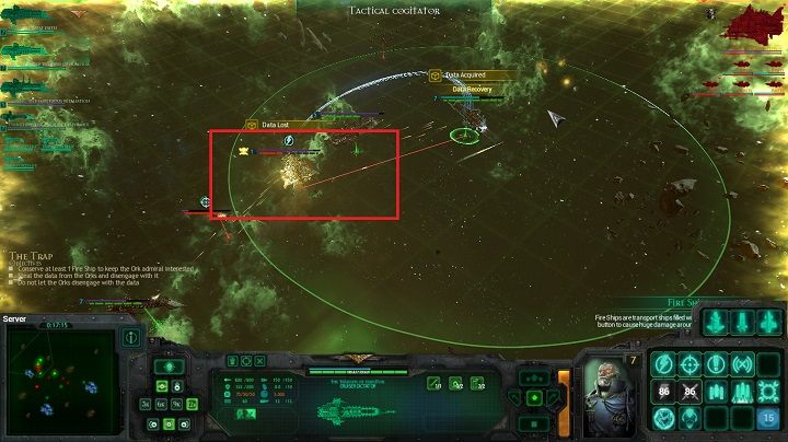 Rozprosz przynęty po całej mapie, a cięższe statki orków rusza za nimi w pogoń - Rozdział IV - 12th Black Crusade | Kampania w Battlefleet Gothic Armada - Battlefleet Gothic: Armada - poradnik do gry