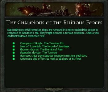 W trakcie kampanii będziesz miał okazję zniszczyć potężne okręty Imperium, które od wielu wat znajdują się pod kontrolą sił Chaosu - Misje Specjalne | Kampania w Battlefleet Gothic Armada - Battlefleet Gothic: Armada - poradnik do gry