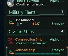 Indeks zawiera bardzo skondensowane informacje dotyczące głównych jednostek imperium - Interfejs w Stellaris - Stellaris - poradnik do gry