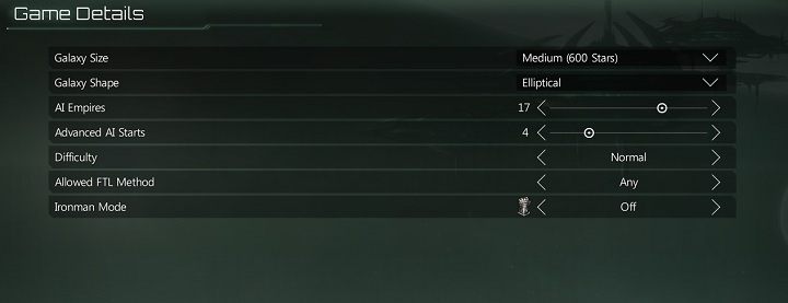 Wielkość galaktyki ustalana jest na podstawie liczby gwiazd - Ustawienia Kampanii w Stellaris - Stellaris - poradnik do gry