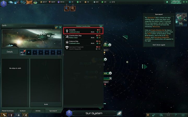 Na początku kampanii będziesz dysponował ograniczoną liczbą jednostek - Tworzenie fundamentów imperium | Dobry start w Stellaris - Stellaris - poradnik do gry