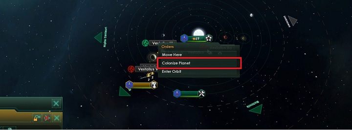 Przenieś kamera do układu, który chcesz kolonizować - Zajmowanie układów i kolonizacja planet | Dobry start w Stellaris - Stellaris - poradnik do gry