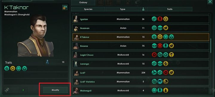 Dostęp do modyfikacji kodu genetycznego uzyskasz po opracowaniu technologii Przyspieszenie - Populacja | Zarządzanie w Stellaris - Stellaris - poradnik do gry