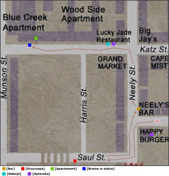 Na końcu ulicy Saul po lewej stronie stoi przyczepa kempingowa - Południowe Silent Hill | Silent Hill 2 - Silent Hill 2 - poradnik do gry