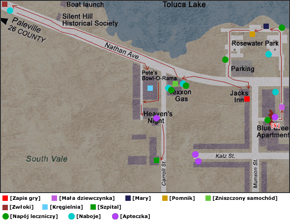 Zejdź po schodach na ulicę - Zachodnie Silent Hill - Część 1 | Silent Hill 2 - Silent Hill 2 - poradnik do gry