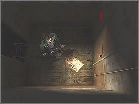 Przechodząc przez drzwi znajdziesz się w długim pomieszczeniu z porozrzucanymi wszędzie gazetami - Katakumby - Część 2 | Silent Hill 2 - Silent Hill 2 - poradnik do gry