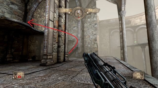 Kolejny artefakt odnajdziesz na kawałku zniszczonej podłogi. - Rozdział 1 | Opis przejścia Painkiller Hell and Damnation - Painkiller Hell & Damnation - poradnik do gry