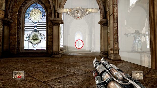 Sekretny obszar znajdziesz za witrażem. - Rozdział 1 | Opis przejścia Painkiller Hell and Damnation - Painkiller Hell & Damnation - poradnik do gry