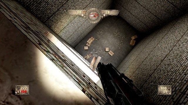 Na deskach na końcu korytarza znajdziesz relikwię, nic się nie stanie, jeśli spadniesz niżej. - Rozdział 2 | Opis przejścia Painkiller Hell and Damnation - Painkiller Hell & Damnation - poradnik do gry