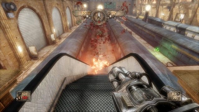 Weteranów możesz szybko rozwalać także tarczami, by spełnić wymagania konieczne do zdobycia karty tarota. - Rozdział 2 | Opis przejścia Painkiller Hell and Damnation - Painkiller Hell & Damnation - poradnik do gry