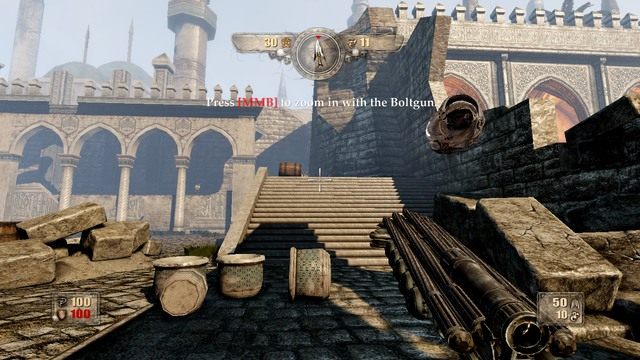 Bełtacz - broń opcjonalna, jednak o dużej sile rażenia i świetnym ataku dodatkowym. - Rozdział 3 | Opis przejścia Painkiller Hell and Damnation - Painkiller Hell & Damnation - poradnik do gry