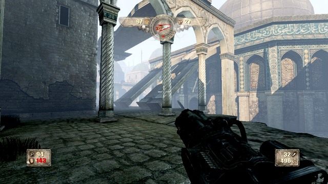 Przejdź za budynek i wejdź po przewróconych kolumnach. - Rozdział 3 | Opis przejścia Painkiller Hell and Damnation - Painkiller Hell & Damnation - poradnik do gry