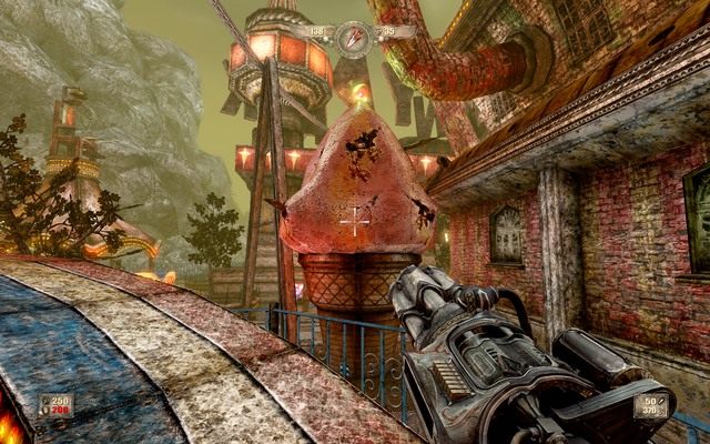 Ze spiralnego przejścia wskocz na domek wyglądający jak lód. - Rozdział 4 | Opis przejścia Painkiller Hell and Damnation - Painkiller Hell & Damnation - poradnik do gry