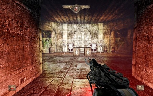 Relikwia i klucz leżą w mniejszym pomieszczeniu - po ich zabraniu przybędzie jeszcze kilku wrogów. - Rozdział 4 | Opis przejścia Painkiller Hell and Damnation - Painkiller Hell & Damnation - poradnik do gry