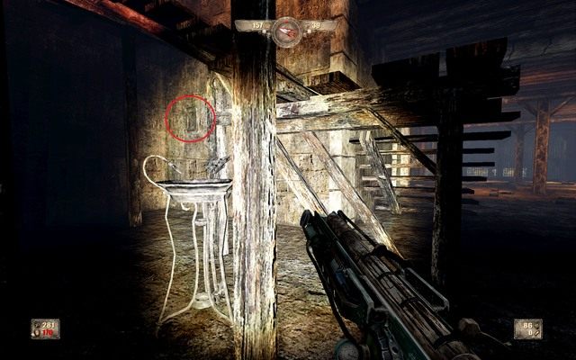 Użyj dźwigni pod schodami, by otworzyć kraty z sekretami. - Rozdział 4 | Opis przejścia Painkiller Hell and Damnation - Painkiller Hell & Damnation - poradnik do gry