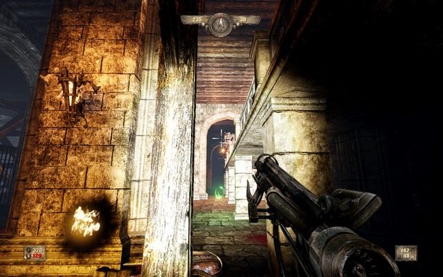 Chowaj się pod balkonem i najpierw posprzątaj na parterze. - Rozdział 4 | Opis przejścia Painkiller Hell and Damnation - Painkiller Hell & Damnation - poradnik do gry