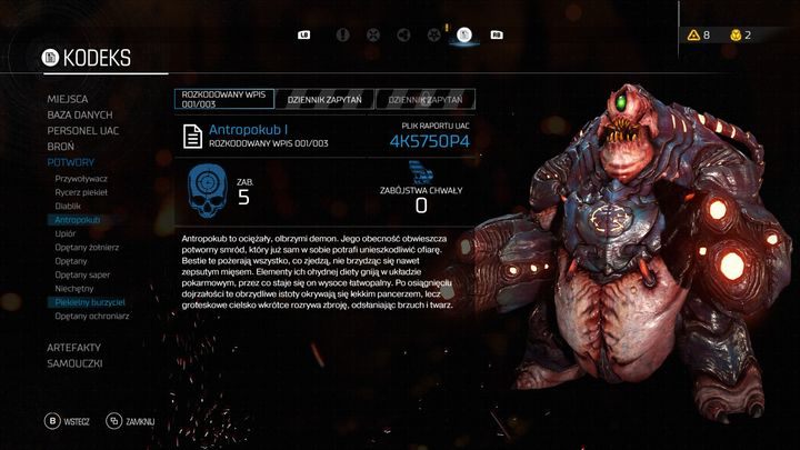 Po rozpoczęciu etapu kieruj się cały czas prosto jedyną dostępną ścieżką, raz zeskakując w dół, a innym razem wdrapując się po skalnych półkach - Sanktuarium Kadingir | Opis przejścia | Doom - Doom - poradnik do gry