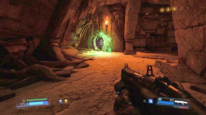 Po jej zbadaniu udaj się na przeciwny koniec lokacji - Sanktuarium Kadingir | Opis przejścia | Doom - Doom - poradnik do gry
