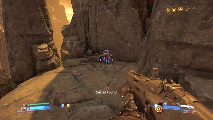 Będzie tam półka skalna, na której ukryto kolekcjonerską figurkę (Pan Czerwień) - Sanktuarium Kadingir | Opis przejścia | Doom - Doom - poradnik do gry