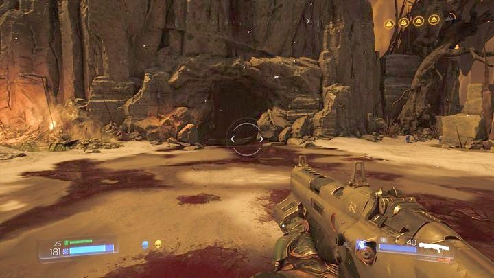 Gdy walka dobiegnie końca, odblokują się wrota niedaleko powerupa - Sanktuarium Kadingir | Opis przejścia | Doom - Doom - poradnik do gry