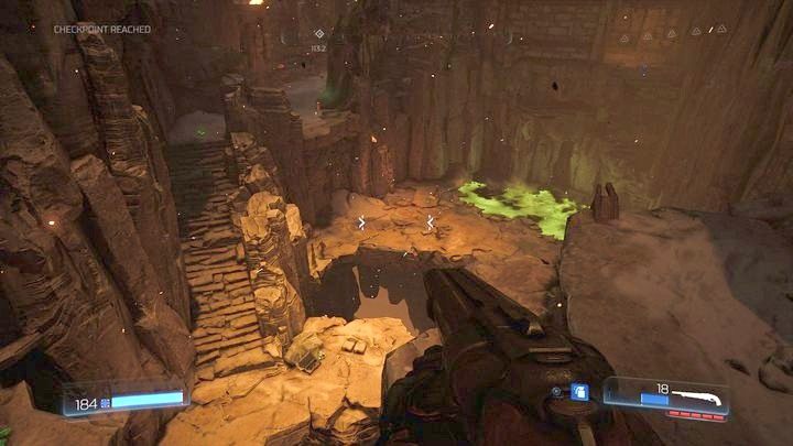 Pierwszy sekret jest niemal na samym początku etapu - Sanktuarium Kadingir | Sekrety | Doom - Doom - poradnik do gry