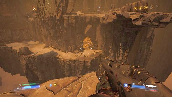 Po odkryciu czwartego Elitarnego Strażnika, odwróć się spójrz w dół - Sanktuarium Kadingir | Sekrety | Doom - Doom - poradnik do gry