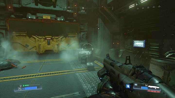 Po rozpoczęciu etapu idź cały czas prosto, aż do zamkniętej śluzy - Obiekt Argentu | Opis przejścia | Doom - Doom - poradnik do gry