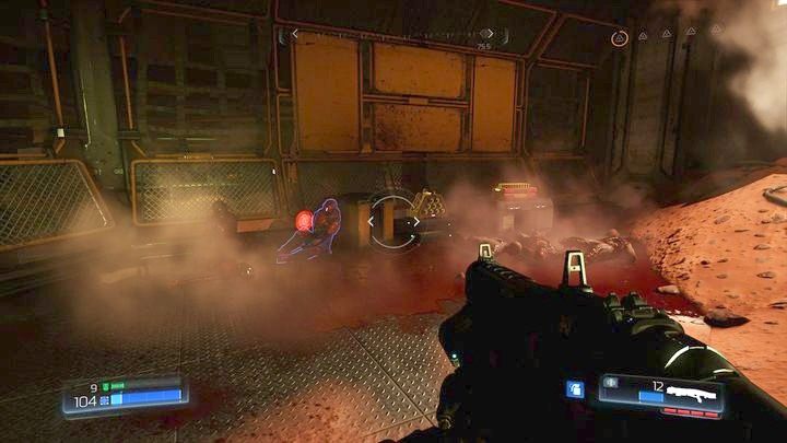 Zanim jedna pójdziesz je zniszczyć, idź wzdłuż ściany po lewej - Obiekt Argentu | Opis przejścia | Doom - Doom - poradnik do gry