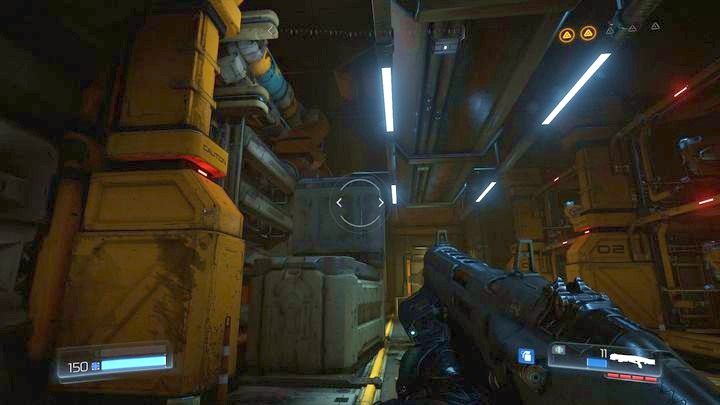 Teraz będą tam dwie stojące na sobie skrzynie - Obiekt Argentu | Opis przejścia | Doom - Doom - poradnik do gry