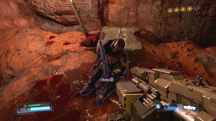 Wąską ścieżka zaprowadzi cię do Superstrzelby, która przyda ci się podczas walki z demonami pojawiającymi się po zniszczeniu trzeciego filtra - Obiekt Argentu | Opis przejścia | Doom - Doom - poradnik do gry