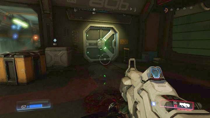 Gdy walka dobiegnie końca, udaj się do pomieszczenia z drzwiami z lewej - Wieża Energii Argentu | Opis przejścia | Doom - Doom - poradnik do gry