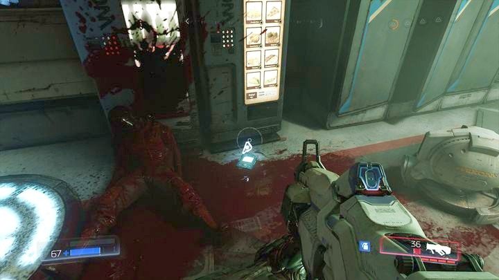 W środku oprócz stacji medycznej oraz Dziennika zapytań znajdziesz buty Buty odrzutowe Delta V, które umożliwią ci wykonywanie podwójnych skoków - Wieża Energii Argentu | Opis przejścia | Doom - Doom - poradnik do gry