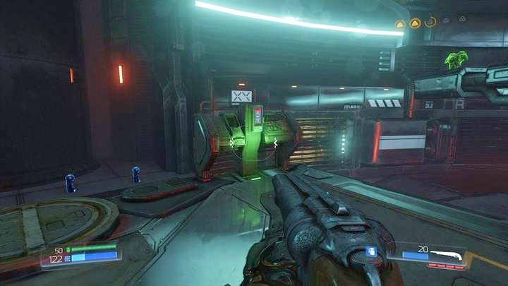 Po zakończeniu starcia udaj się do zielonego panelu wskazywanego przez radar - Wieża Energii Argentu | Opis przejścia | Doom - Doom - poradnik do gry