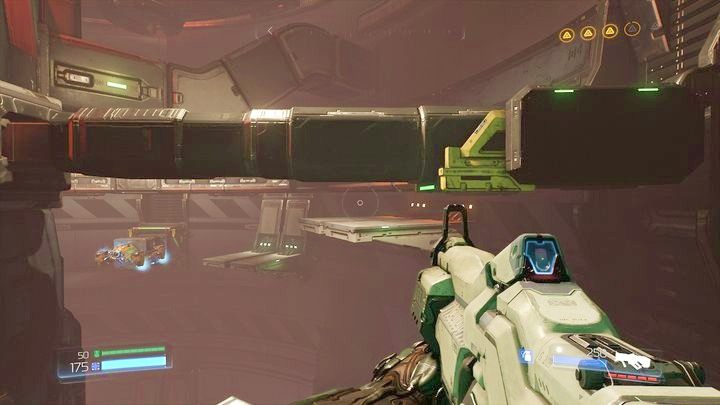 Po odblokowaniu sekretu skorzystaj z windy obok panelu kontrolnego - Wieża Energii Argentu | Opis przejścia | Doom - Doom - poradnik do gry