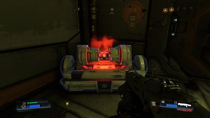 Przed wejściem do Klasycznej Mapy skręć w lewo i udaj się na kraniec pomieszczenia - Odlewnia | Sekrety | Doom - Doom - poradnik do gry