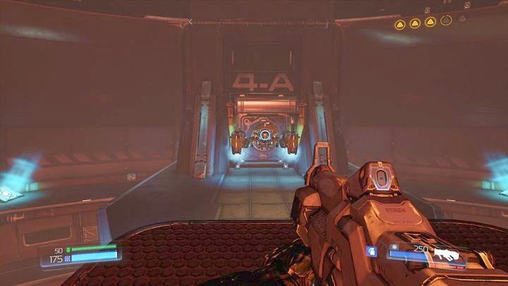 Zabierze cię ona do platformy z dźwignią, którą odblokuje Klasyczną Mapę poniżej (w miejscu, gdzie chowają się drony) - Wieża Energii Argentu | Sekrety | Doom - Doom - poradnik do gry