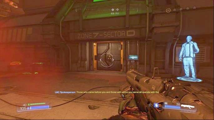 Ostatnie dojdziesz do zaznaczonych na radarze drzwi - Obiekt Argentu (zniszczony) | Opis przejścia | Doom - Doom - poradnik do gry